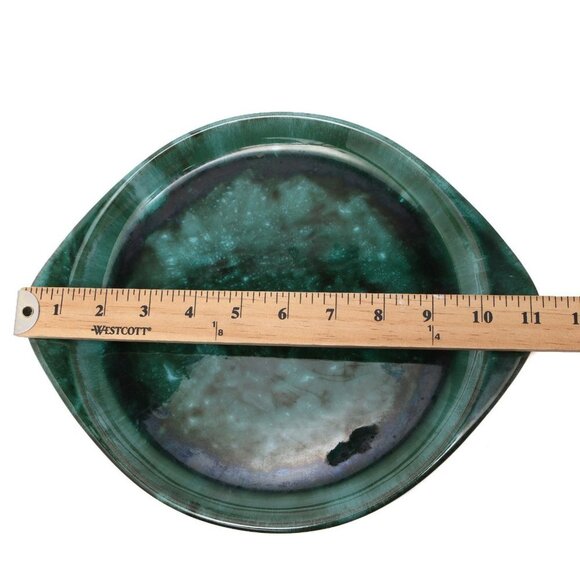 Vintage BMP Blue Mountain Pottery Large Serving Plate Platter Drip Glaze Blue - Picture 3 of 7